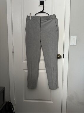 Zara Light Gray Tailored Ankle Pants